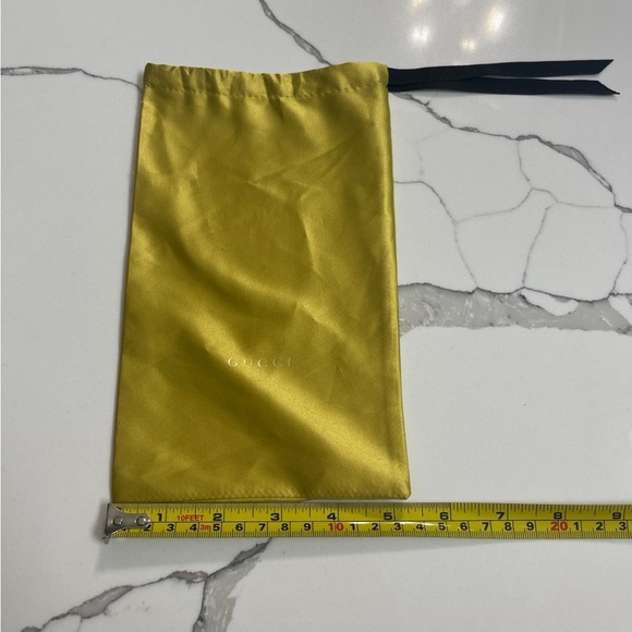 Gucci Yellow Satin Dust Bag - Picture 4 of 5
